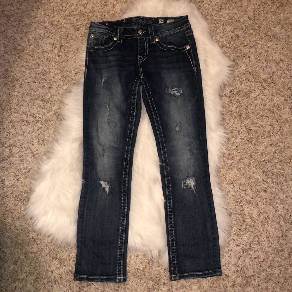 Miss Me Signature Crop size 26 Bling detail